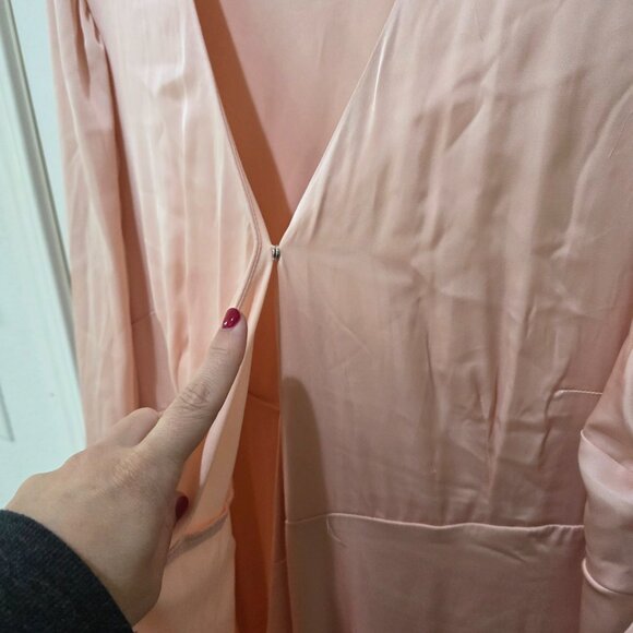 Motherhood Maternity Blush Pink Wrap Maxi Dress XL | NWT - Picture 6 of 12